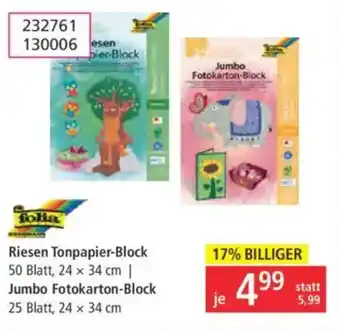 Libro Folia riesen tonpapier-block Angebot