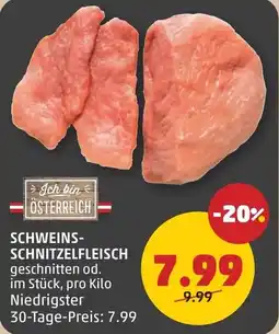 PENNY Schweins- schnitzelfleisch Angebot