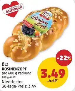 PENNY Ölz rosinenzopf Angebot