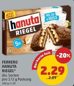 PENNY Ferrero hanuta riegel Angebot