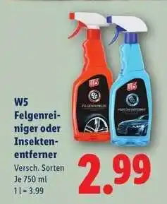 Lidl W5 Felgenreiniger oder Insektenentferner Angebot