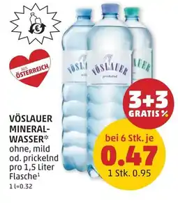 PENNY Vöslauer mineral- wasser Angebot