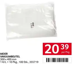 Transgourmet Meier vakuumbeutel Angebot