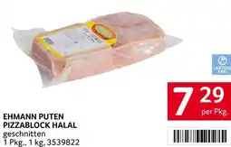 Transgourmet Ehmann puten pizzablock halal Angebot