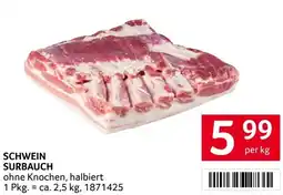 Transgourmet Schwein surbauch Angebot