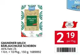 Transgourmet Gmundner milch bärlauchkäse scheiben Angebot
