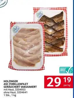Transgourmet Holzinger asc forellenfilet geräuchert vakuumiert Angebot