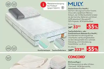 Matratzen Concord Nackenkissen Eco Health Angebot