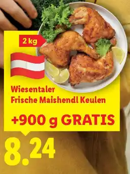 Lidl Wiesentaler frische maishendl keulen Angebot