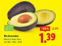 Lidl Bio avocados Angebot