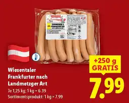 Lidl Wiesentaler frankfurter nach landmetzger art Angebot