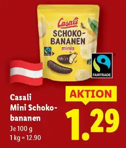 Lidl Casali mini schoko bananen Angebot