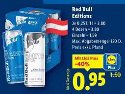 Lidl Red bull editions Angebot
