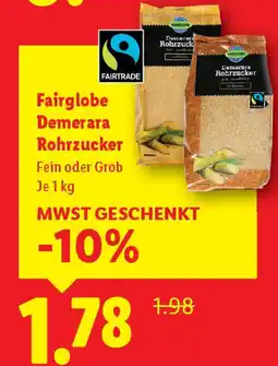Lidl Fairglobe Demerara Rohrzucker Angebot