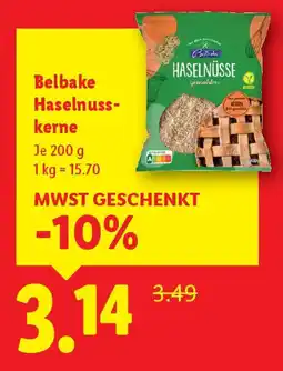 Lidl Belbake Haselnuss kerne Angebot