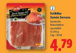 Lidl Sol&mar jamón serrano Angebot