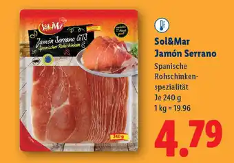 Lidl Sol&mar jamón serrano Angebot