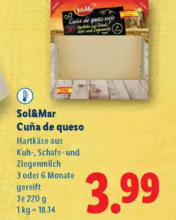 Lidl Sol&mar cuña de queso Angebot