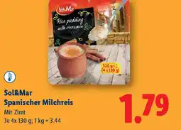 Lidl Sol&mar spanischer milchreis Angebot