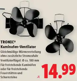 Lidl TRONIC Kaminofen Ventilator Angebot