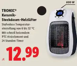 Lidl Tronic keramik steckdosen heizlüfter Angebot