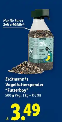 Lidl Erdtmanns vogelfutterspender futterboy Angebot