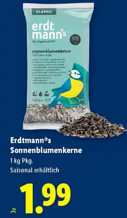 Lidl Erdtmanns sonnenblumenkerne Angebot
