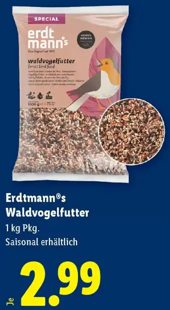 Lidl Erdtmanns waldvogelfutter Angebot