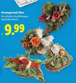 Lidl Urnengesteck herz Angebot