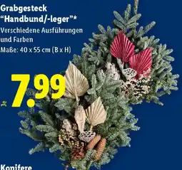 Lidl Grabgesteck handbundleger Angebot