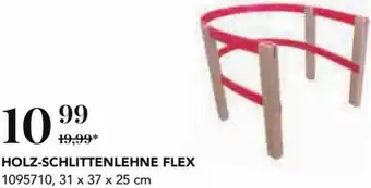 Holz-Schlittenlehne Flex