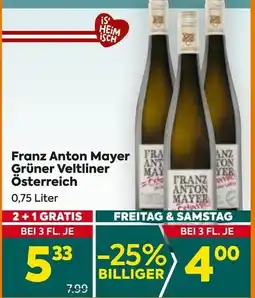 Billa Franz Anton Mayer Grüner Veltliner Österreich Angebot