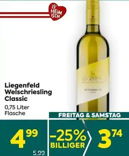 Billa Liegenfeld Welschriesling Classic Angebot