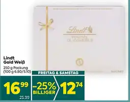 Billa Lindt Gold Weiß Angebot