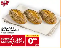 Billa Ja! Natürlich Bio Sportweckerl Angebot