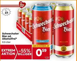 Billa Schwechater Bier od. Alkoholfrei Angebot