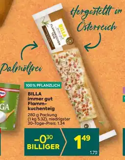 Billa BILLA immer gut Flamm kuchenteig Angebot