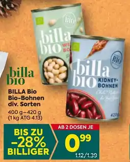 Billa Billa bio bio bohnen Angebot