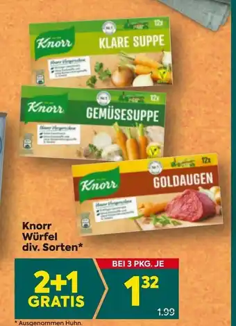 Billa Knorr Würfel Angebot