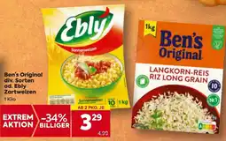 Billa Ben's Original od. Ebly Zartweizen Angebot