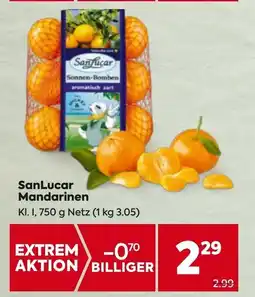Billa SanLucar Mandarinen Angebot