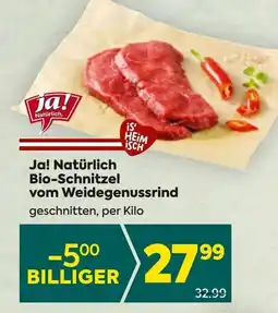 Billa Ja! Natürlich Bio-Schnitzel vom Weidegenussrind Angebot