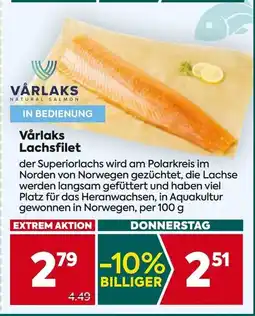 Billa Vårlaks Lachsfilet Angebot