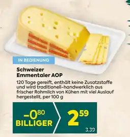 Billa Schweizer Emmentaler AOP Angebot