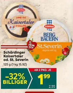 Billa Schärdinger Kaisertaler od. St. Severin Angebot