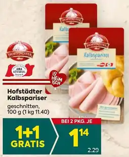 Billa Hofstädter Kalbspariser Angebot