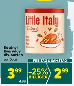 Billa Kotányi Everyday Angebot
