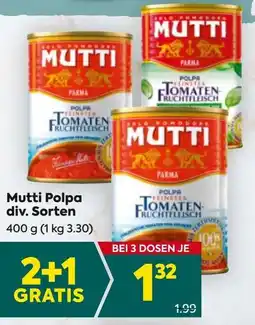 Billa Mutti polpa Angebot