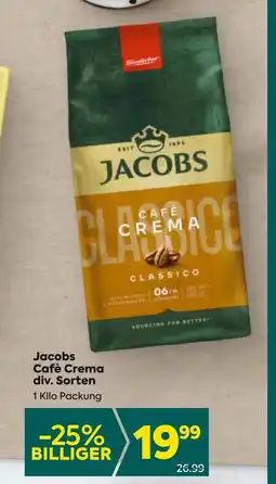 Billa Jacobs Cafè Crema Angebot