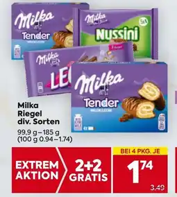 Billa Milka Riegel Angebot